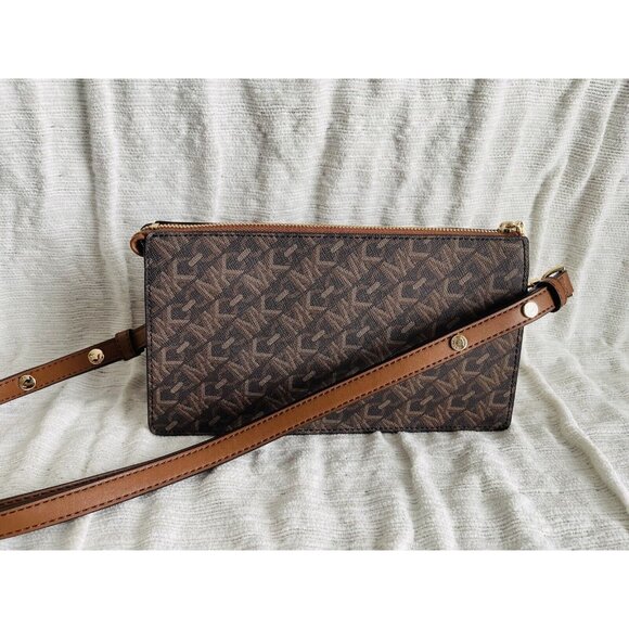 NWT Michael Kors Empire  Signature Logo Convertible Crossbody Bag & Card Case - Picture 12 of 14